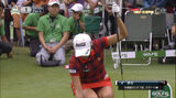 Korean beauty golfer Lee Bomi's and pantyhose thanks to the golf relay seems to be rolled up audience rating up wwwwww (with erotic cap image)