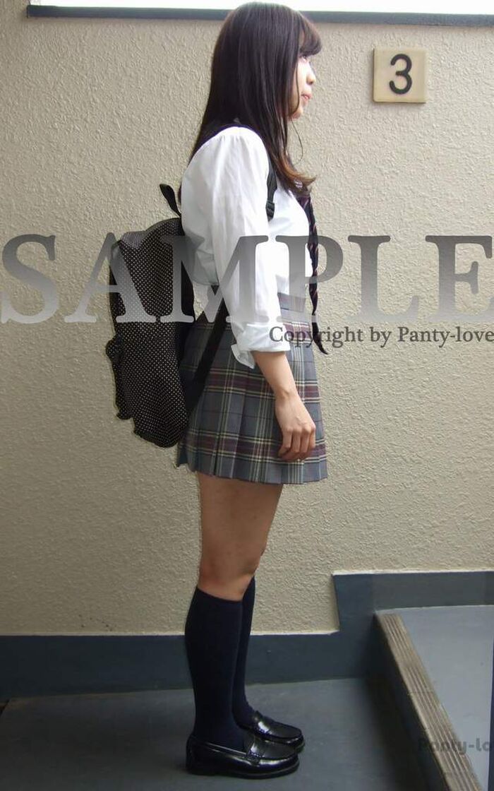 Underwear-PANTY-LOVE of pure white panties too royal Road of energetic uniform JK 5th image