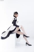 Wwwww found the black hair maid of glasses with a very high level